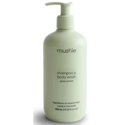 Mushie Shampoo & Conditioner*- Baby Shampoo & Body Wash (Green Lemon) 13.53 Fl Oz