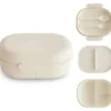 Mushie Lunch Boxes & Bags|Lunch Box*- Bento Lunch Box, Ivory