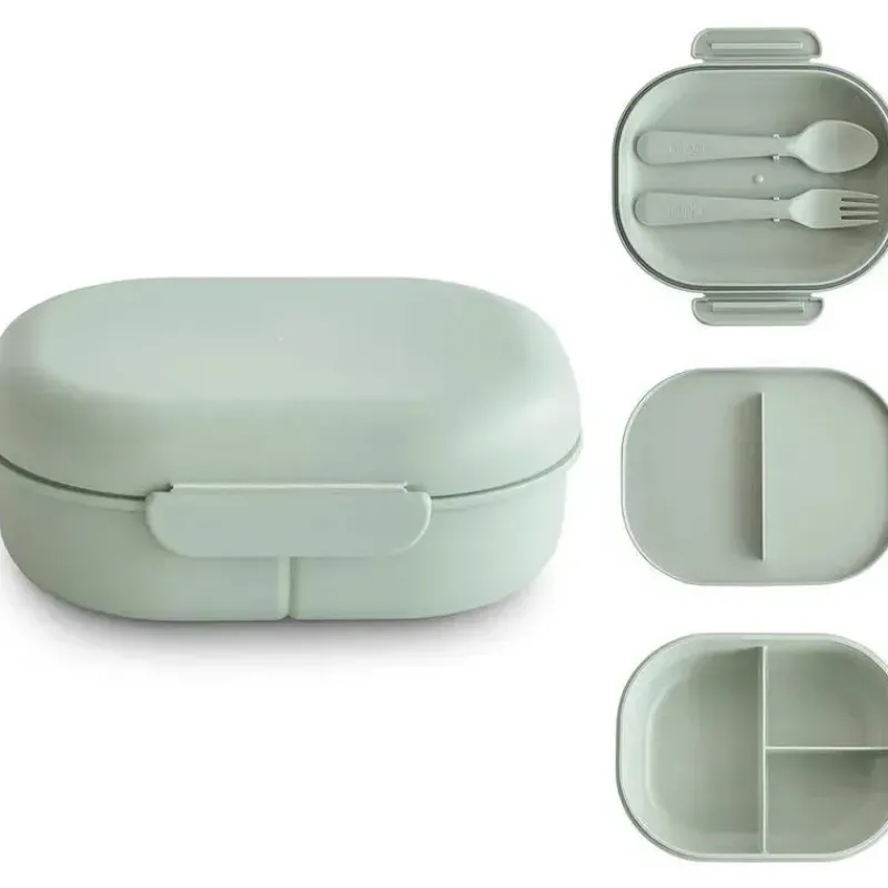 Mushie Lunch Boxes & Bags|Lunch Box*- Bento Lunch Box, Sage