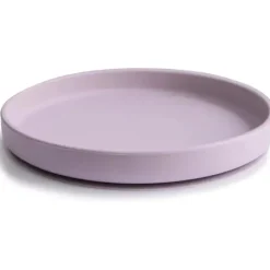 Mushie Suction Plates & Bowls|Dishes, Utensils & Food Containers*- Classic Silicone Suction Plate, BPA-Free Non-Slip Design, Soft Lilac