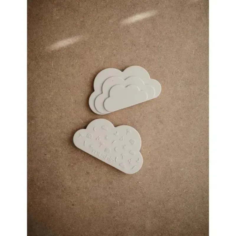Mushie Toys For 0-12 Months|Gift For Baby*- Cloud Teether (Shifting Sand)