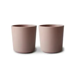 Mushie Straw, Sippy & Training Cups|Dishes, Utensils & Food Containers*- Dinnerware Cup, Set Of 2 - Blush