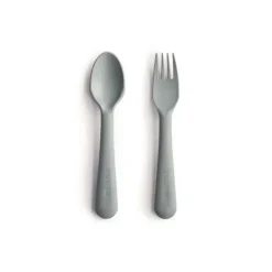 Mushie Utensils & Accessories|Dishes, Utensils & Food Containers*- Dinnerware Fork And Spoon Set (Sage)