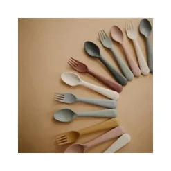 Mushie Utensils & Accessories|Dishes, Utensils & Food Containers*- Dinnerware Fork And Spoon Set (Sage)