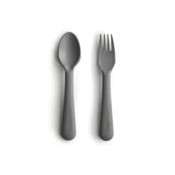 Mushie Utensils & Accessories|Dishes, Utensils & Food Containers*- Dinnerware Fork And Spoon Set (Smoke)