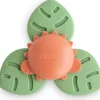Mushie Rattles & Teethers|Gift For Baby*- Dino Suction Spinner Toy for Bath & Play