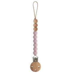 Mushie Gift For Baby|Pacifiers*- Eva Silicone Pacifier Clip, Mauve