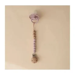 Mushie Gift For Baby|Pacifiers*- Eva Silicone Pacifier Clip, Mauve
