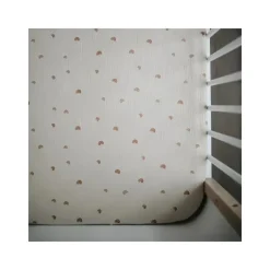 Mushie Crib & Bed Sheets*- Extra Soft Muslin Crib Sheet (Rainbow)
