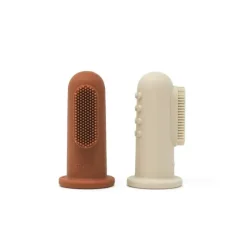 Mushie Oral & Nasal Care*- Finger Toothbrush (Clay/Shifting Sands)