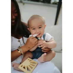Mushie Oral & Nasal Care*- Finger Toothbrush (Clay/Shifting Sands)