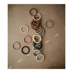Mushie Gift For Baby|Gifts Up To $25*- Flower Teething Bracelet 3-Pack (Dried Thyme/Berry/Natural)