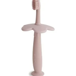 Mushie Oral & Nasal Care*- Flower Toddler Training Toothbrush, Blush