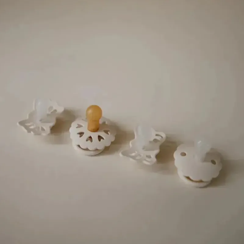 Mushie Gift For Baby|Pacifiers*- Frigg Baby's First Pacifier Set, Cream