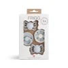 Mushie Gift For Baby|Pacifiers*- Frigg Baby's First Pacifier? Set, Moonlight Sailing 4-Pack, BPA-Free, 0 to 6 Months, Powder Blue