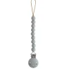 Mushie Gift For Baby|Pacifiers*- Hera Silicone Pacifier Clip, Stone