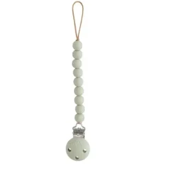 Mushie Gift For Baby|Pacifiers*- Hera Silicone Pacifier Clip, Sage