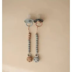 Mushie Gift For Baby|Pacifiers*- Hera Silicone Pacifier Clip, Sage