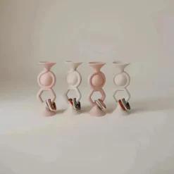 Mushie Rattles & Teethers*- Hexapop Suction Toy, Blush