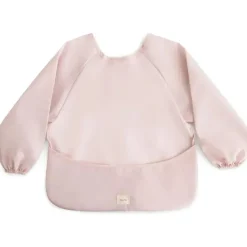 Mushie Baby Coats, Sweaters & Jackets*- Long Sleeve Baby Bib, Waterproof Fabric, Adjustable Fit for Ages 6-24 Months, Blush