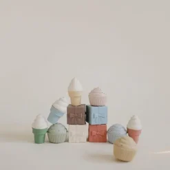 Mushie Bath Toys*- Mix And Match Ice Cream Toy