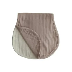 Mushie Organic|Burp Cloths*- Muslin Burp Cloth Organic Cotton 2-Pack - Natural/Fog