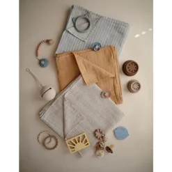 Mushie Swaddles & Wearable Blankets*- Muslin Swaddle Blanket - Fall Yellow