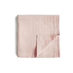 Mushie Swaddles & Wearable Blankets*- Muslin Swaddle Blanket - Rose Vanila