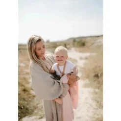 Mushie Swaddles & Wearable Blankets*- Muslin Swaddle Blanket - Rose Vanila