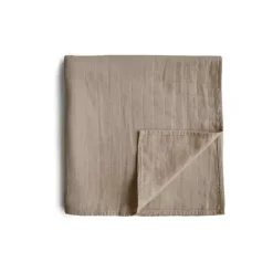 Mushie Swaddles & Wearable Blankets*- Muslin Swaddle Blanket - Natural