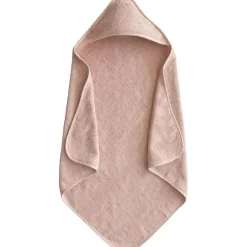 Mushie Baby Bath Towels*- Organic Cotton Baby Hooded Towel, Blush
