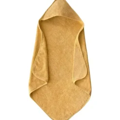 Mushie Organic|Baby Bath Towels*- Organic Cotton Baby Hooded Towel, Fall Yellow