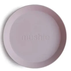 Mushie Plates & Bowls|Dishes, Utensils & Food Containers*- 2Pk Round Dinnerware Plates Set, Soft Lilac