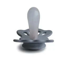 Mushie Gift For Baby|Pacifiers*- 2Pk Sage/Great Gray Lucky Symmetrical Silicone Pacifier, 0/6M