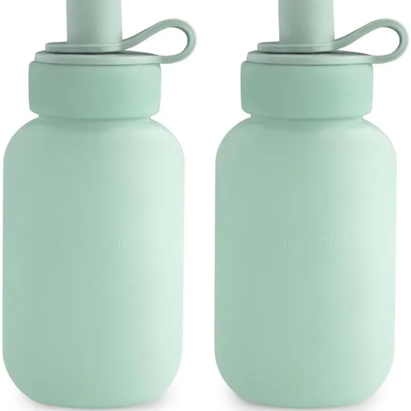 Mushie Lunch Boxes & Bags|Lunch Box*- Puree Puch, Cambridge Blue