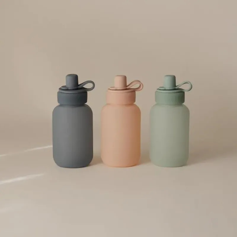 Mushie Lunch Boxes & Bags|Lunch Box*- Puree Puch, Cambridge Blue