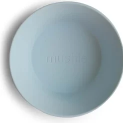 Mushie Plates & Bowls|Dishes, Utensils & Food Containers*- Round Bowl Dinnerware Set, Powder Blue