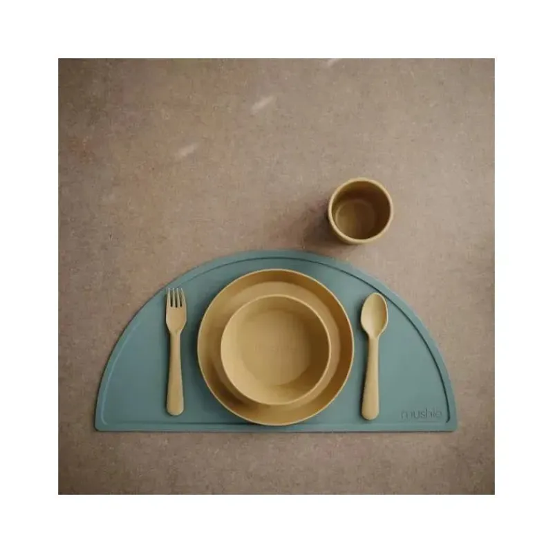 Mushie Plates & Bowls|Dishes, Utensils & Food Containers*- Round Dinnerware Bowl Set Of 2 (Mustard)