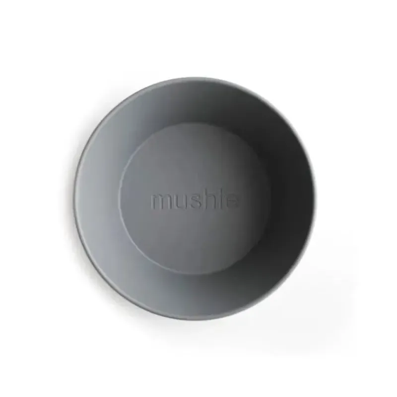 Mushie Plates & Bowls|Dishes, Utensils & Food Containers*- Round Dinnerware Bowl Set Of 2 (Smoke)