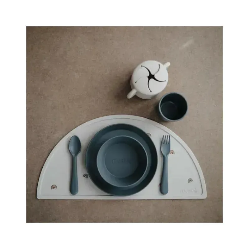 Mushie Plates & Bowls|Dishes, Utensils & Food Containers*- Round Dinnerware Bowl Set Of 2 (Smoke)
