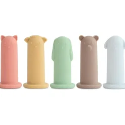 Mushie Rattles & Teethers*- Silicone Animal Finger Puppets