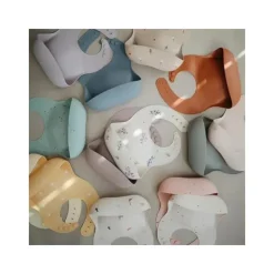 Mushie Gift For Baby|Bibs*- Silicone Baby Bib - Daisy
