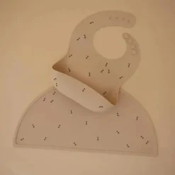 Mushie Gift For Baby|Bibs*- Silicone Baby Bib, Adjustable Fit Waterproof, Bees