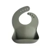Mushie Gift For Baby|Bibs*- Silicone Baby Bib - Silver Sage