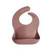 Mushie Gift For Baby|Bibs*- Silicone Baby Bib - Woodchuck