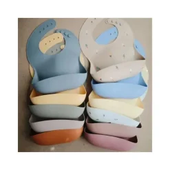 Mushie Gift For Baby|Bibs*- Silicone Baby Bib - Woodchuck