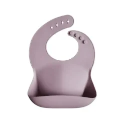 Mushie Gift For Baby|Bibs*- Silicone Baby Bib - Pale Mauve
