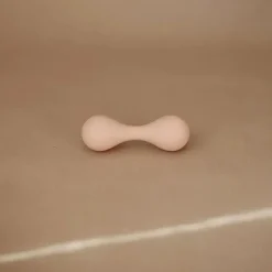 Mushie Rattles & Teethers|Toys For 0-12 Months*- Silicone Baby Rattle Toy, Blush