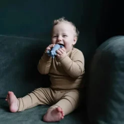 Mushie Toys For 0-12 Months|Gift For Baby*- Silicone Baby Rocket Rattle Teether Toy