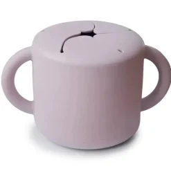 Mushie Food Jars & Snack Cups|Dishes, Utensils & Food Containers*- Silicone Baby Snack Cup, Soft Lilac